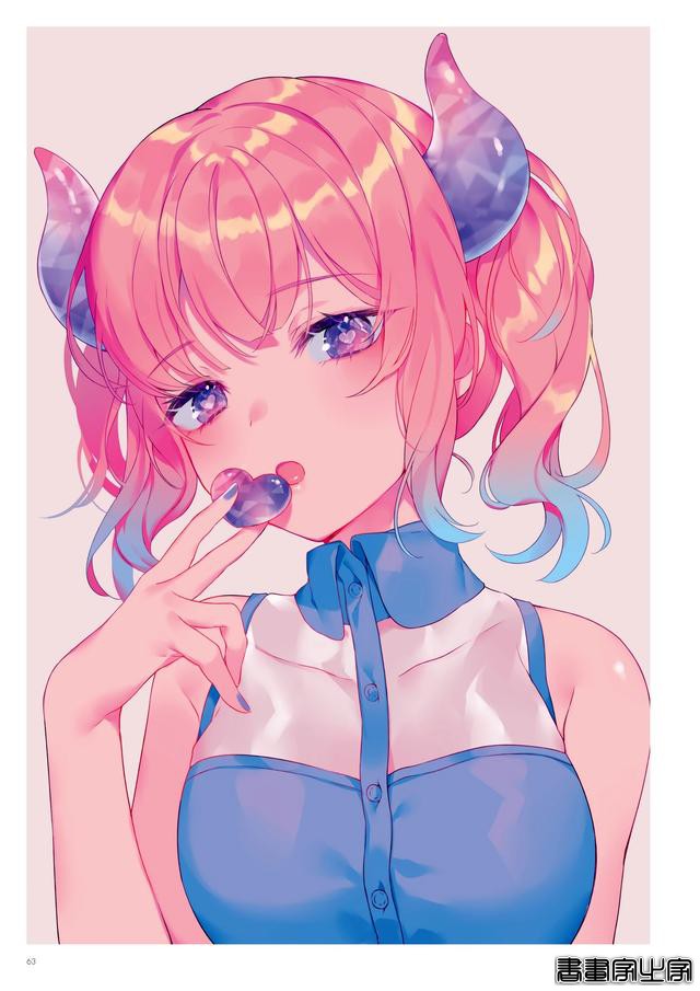 画集Astra插画欣赏，以天空和少女为主题，充满透明感的人物画风-36.jpg