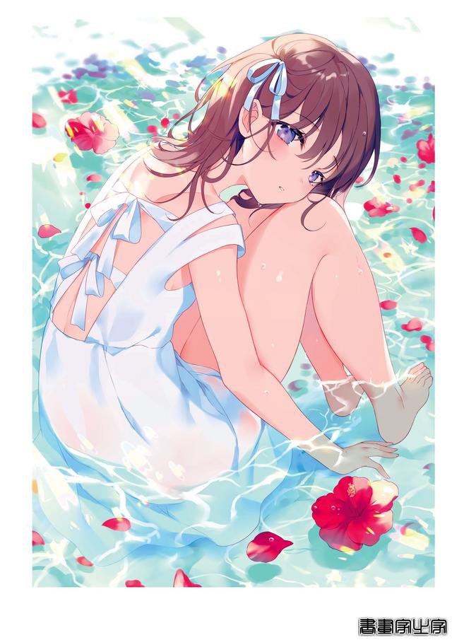 画集Astra插画欣赏，以天空和少女为主题，充满透明感的人物画风-33.jpg