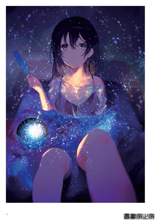 画集Astra插画欣赏，以天空和少女为主题，充满透明感的人物画风-42.jpg