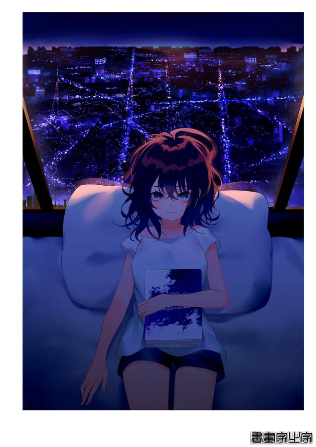 画集Astra插画欣赏，以天空和少女为主题，充满透明感的人物画风-41.jpg