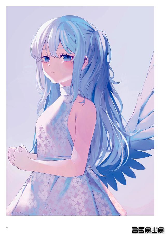 画集Astra插画欣赏，以天空和少女为主题，充满透明感的人物画风-53.jpg