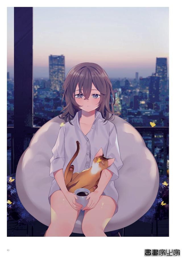 画集Astra插画欣赏，以天空和少女为主题，充满透明感的人物画风-54.jpg