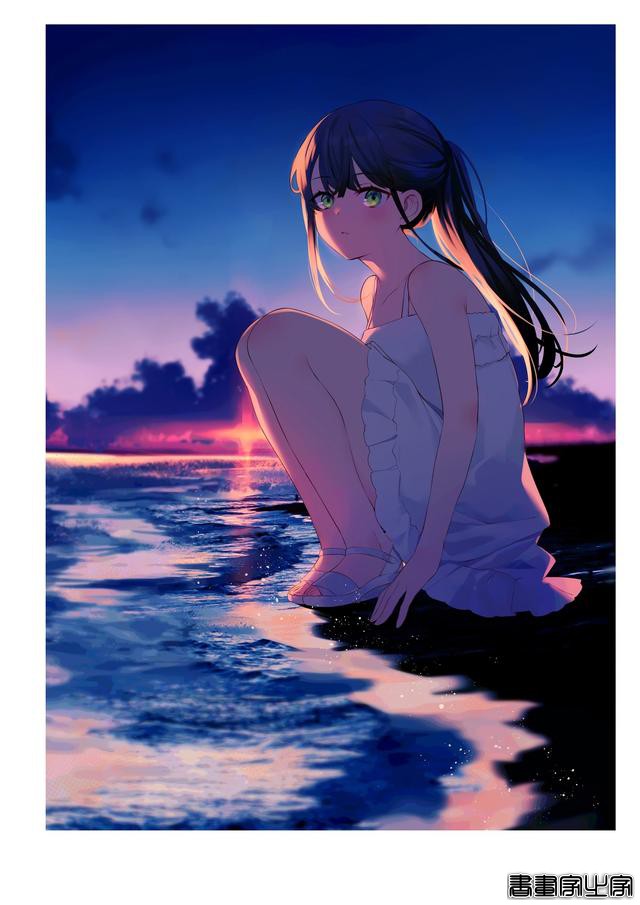 画集Astra插画欣赏，以天空和少女为主题，充满透明感的人物画风-57.jpg