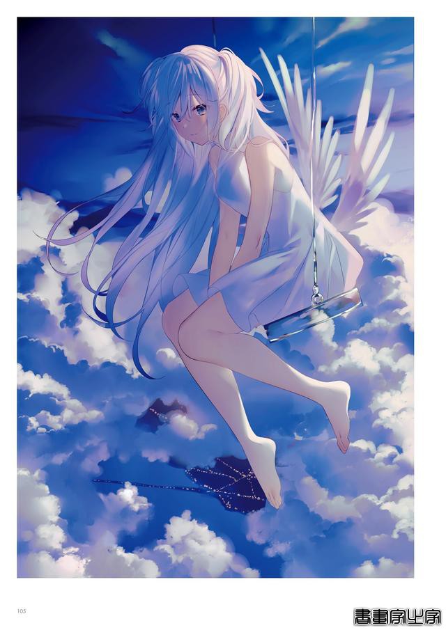 画集Astra插画欣赏，以天空和少女为主题，充满透明感的人物画风-60.jpg
