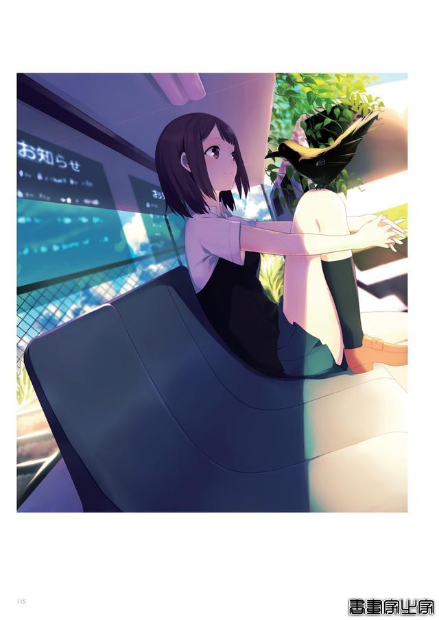 画集Astra插画欣赏，以天空和少女为主题，充满透明感的人物画风-65.jpg