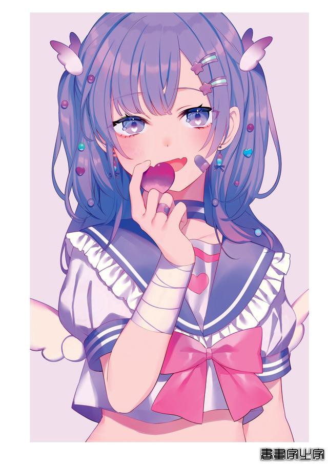 画集Astra插画欣赏，以天空和少女为主题，充满透明感的人物画风-72.jpg