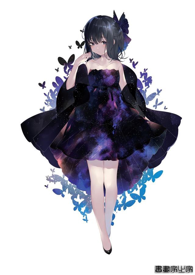 画集Astra插画欣赏，以天空和少女为主题，充满透明感的人物画风-75.jpg