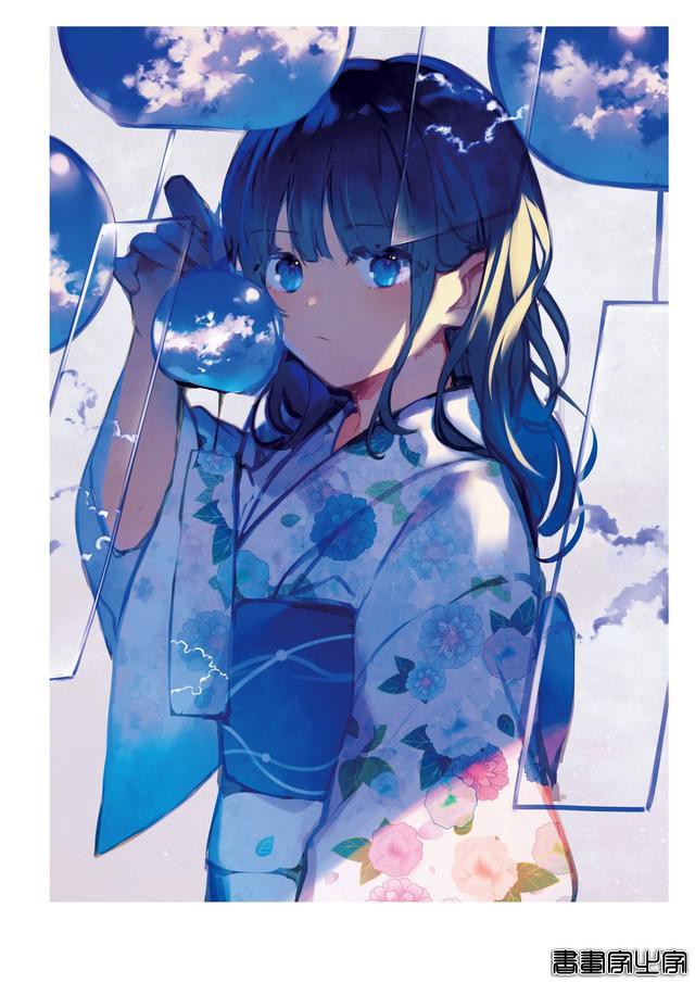 画集Astra插画欣赏，以天空和少女为主题，充满透明感的人物画风-78.jpg