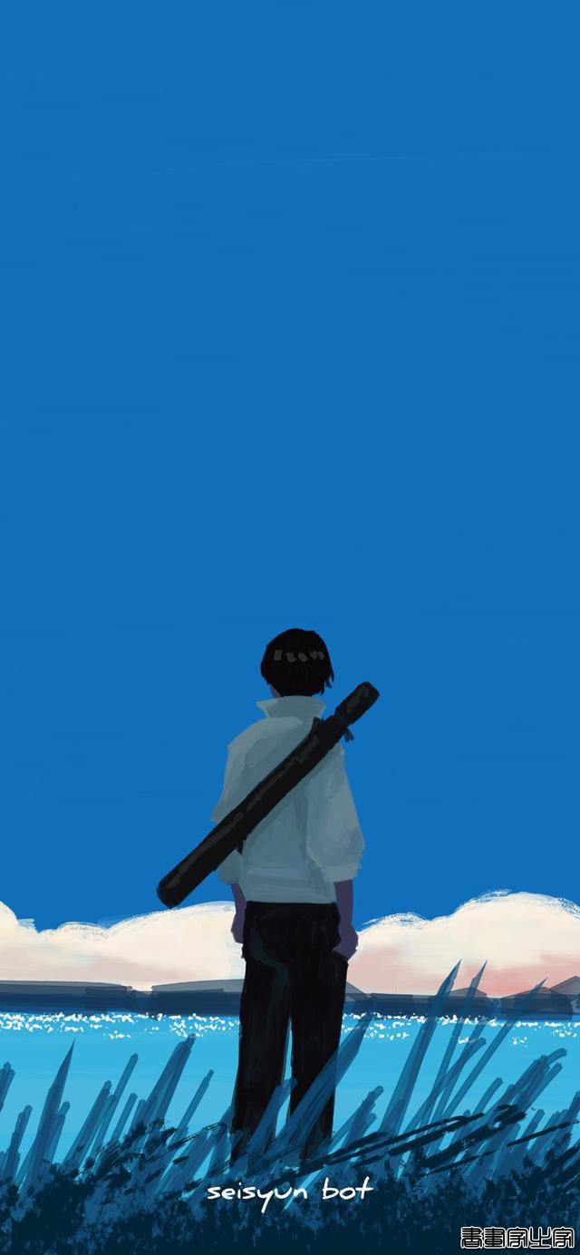 二次元人物背影插画，总有一个是你的青春-12.jpg