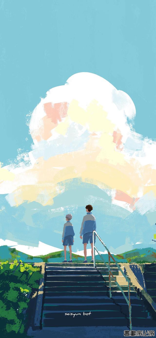 二次元人物背影插画，总有一个是你的青春-27.jpg