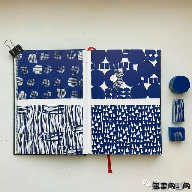 手绘丨太适合手账了！大小疏密有致的纹理搭配，干净清爽的色彩装饰-29.jpg