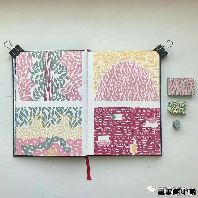 手绘丨太适合手账了！大小疏密有致的纹理搭配，干净清爽的色彩装饰-31.jpg