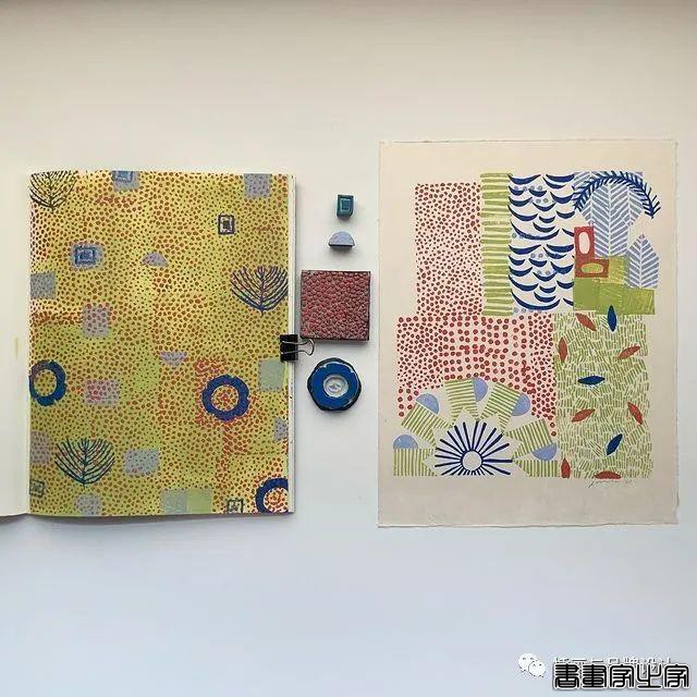 手绘丨太适合手账了！大小疏密有致的纹理搭配，干净清爽的色彩装饰-51.jpg