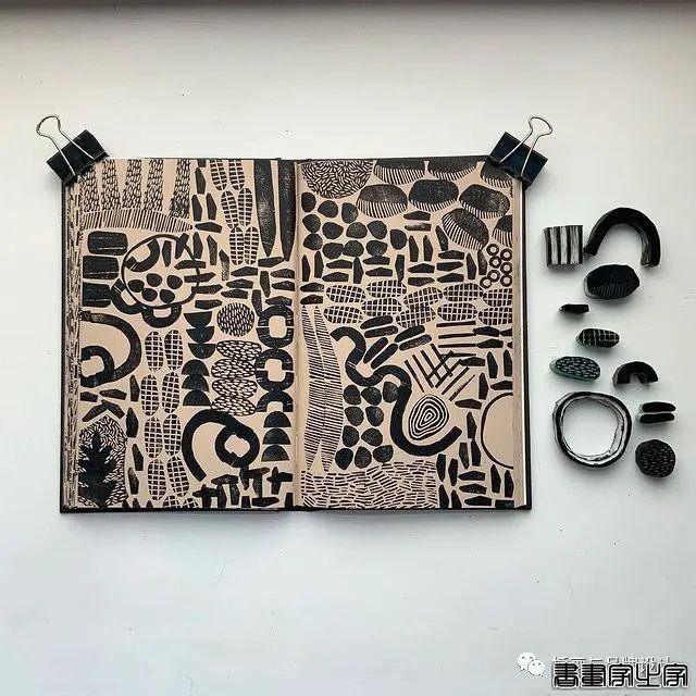 手绘丨太适合手账了！大小疏密有致的纹理搭配，干净清爽的色彩装饰-61.jpg