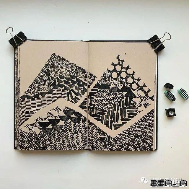 手绘丨太适合手账了！大小疏密有致的纹理搭配，干净清爽的色彩装饰-63.jpg