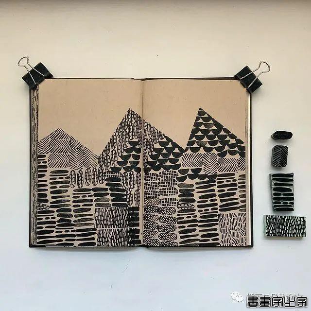 手绘丨太适合手账了！大小疏密有致的纹理搭配，干净清爽的色彩装饰-64.jpg