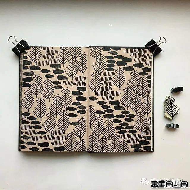 手绘丨太适合手账了！大小疏密有致的纹理搭配，干净清爽的色彩装饰-65.jpg