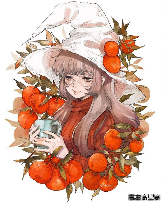 带有奇幻背景的插画作品，细致的画风穿插各种文化元素-5.jpg