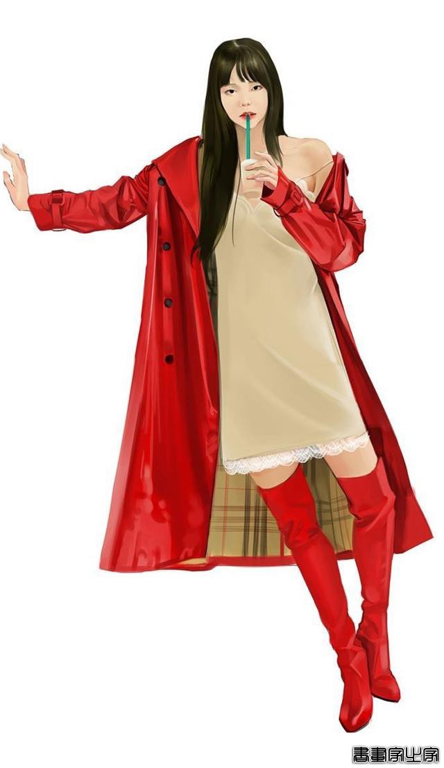 时尚穿搭插画 第3期 服装设计插画稿欣赏，穿搭是种时尚，更是态度-6.jpg