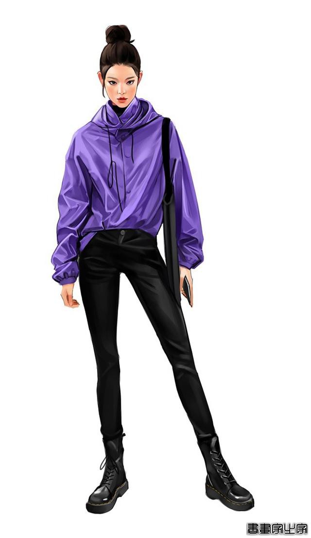 时尚穿搭插画 第3期 服装设计插画稿欣赏，穿搭是种时尚，更是态度-5.jpg