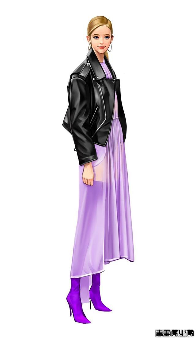 时尚穿搭插画 第3期 服装设计插画稿欣赏，穿搭是种时尚，更是态度-12.jpg