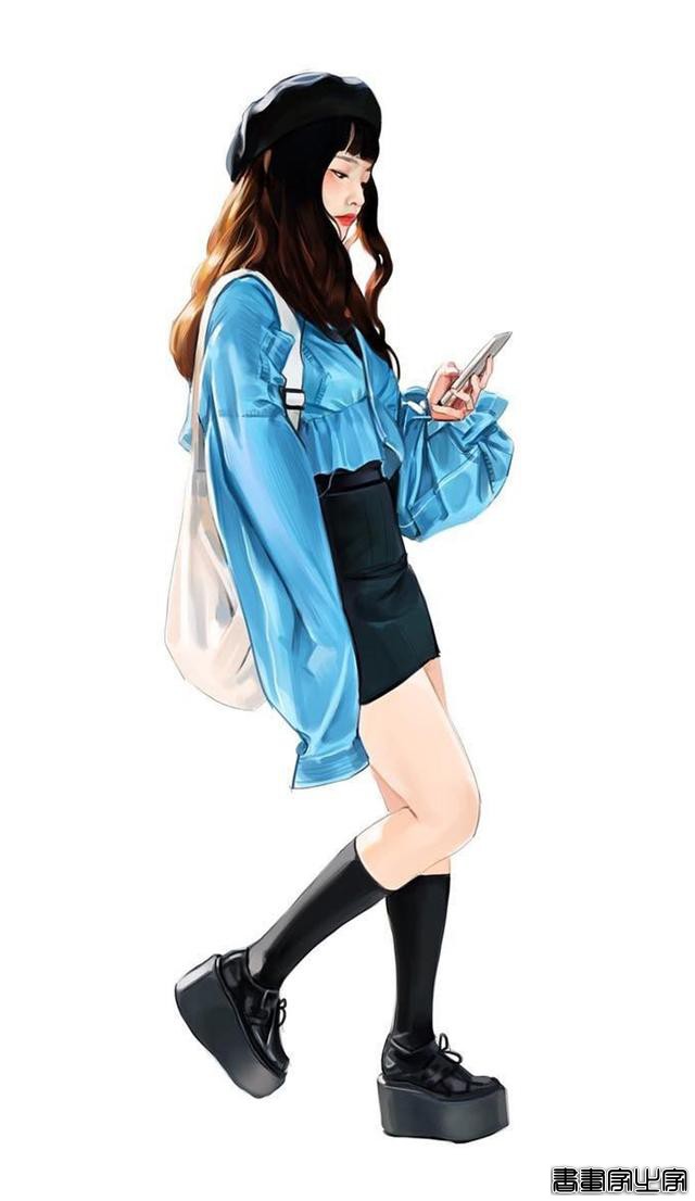 时尚穿搭插画 第3期 服装设计插画稿欣赏，穿搭是种时尚，更是态度-15.jpg