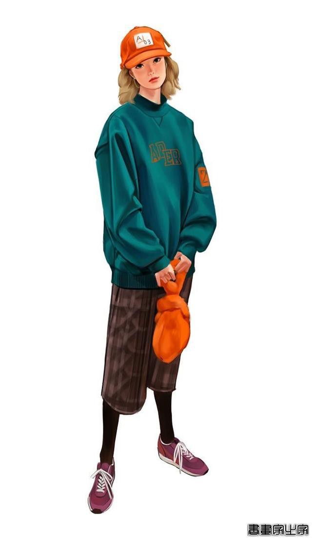 时尚穿搭插画 第3期 服装设计插画稿欣赏，穿搭是种时尚，更是态度-21.jpg