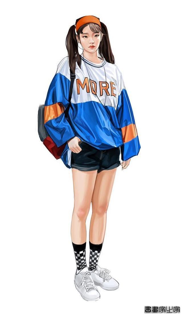 时尚穿搭插画 第3期 服装设计插画稿欣赏，穿搭是种时尚，更是态度-32.jpg