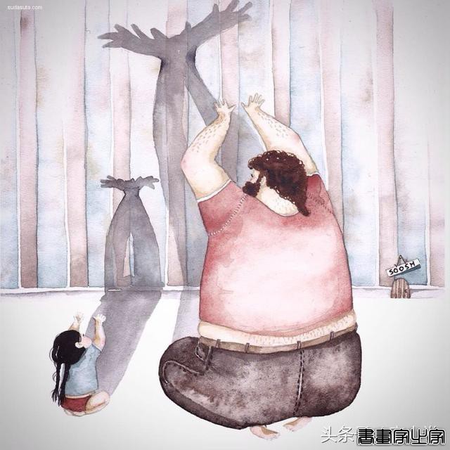 来自插画师Snezhana Soosh的作品：父亲和女儿-4.jpg