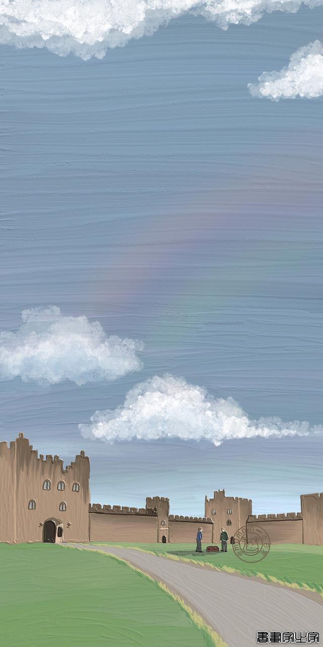 「壁纸」仙气飘飘的油画风景插画-5.jpg