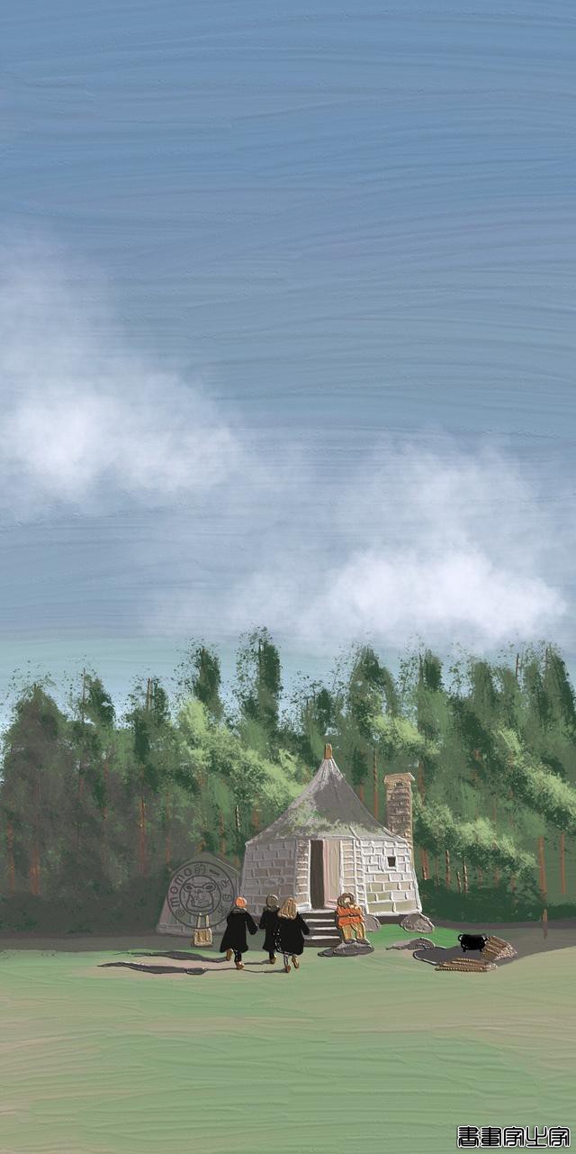 「壁纸」仙气飘飘的油画风景插画-8.jpg