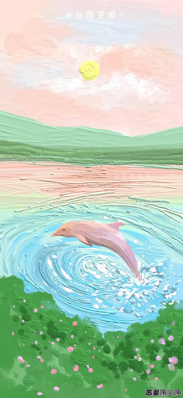 「壁纸」仙气飘飘的油画风景插画-9.jpg