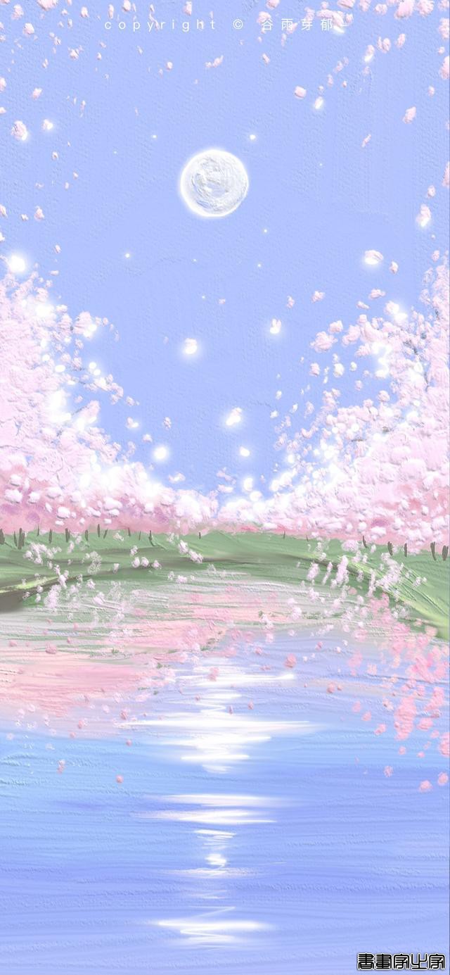 「壁纸」仙气飘飘的油画风景插画-12.jpg