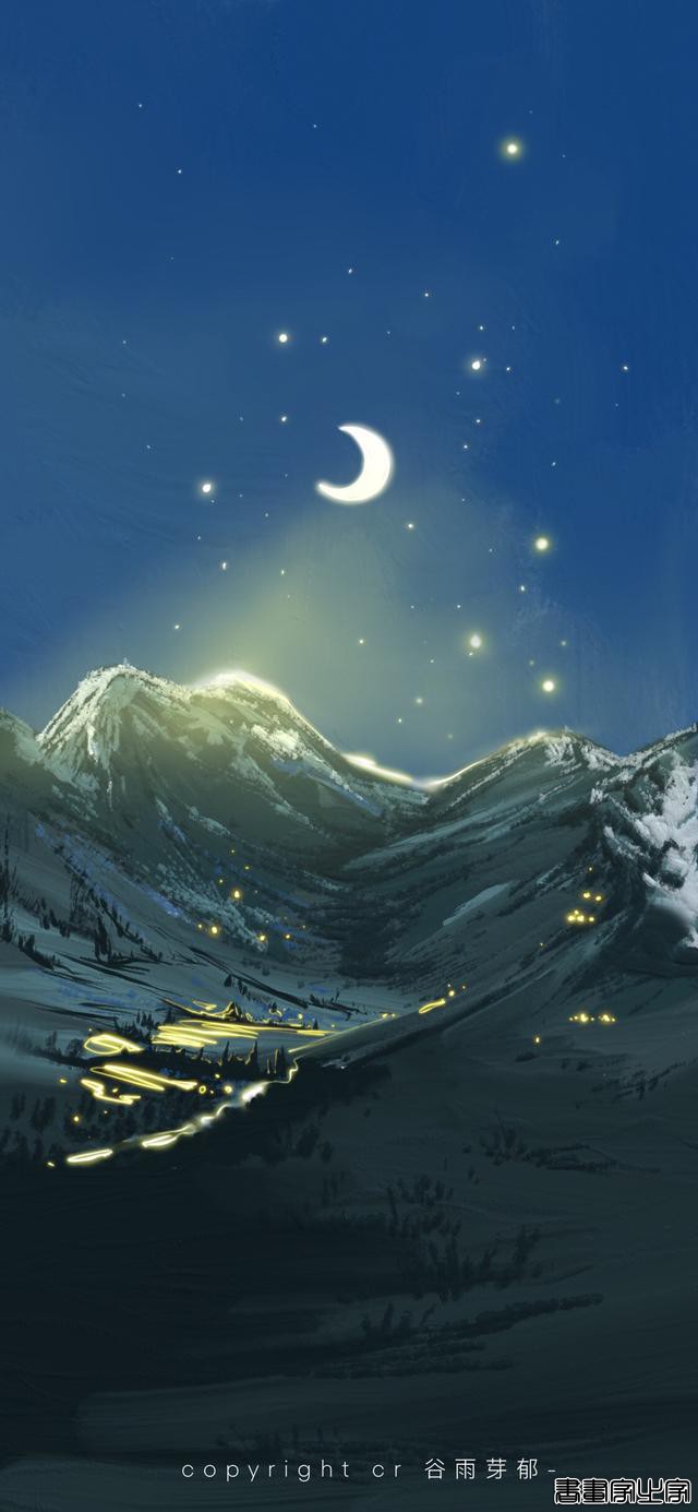 「壁纸」仙气飘飘的油画风景插画-16.jpg