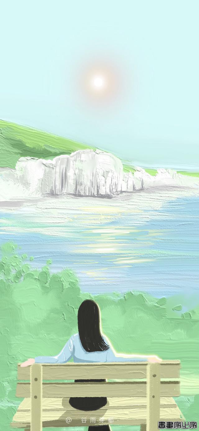 「壁纸」仙气飘飘的油画风景插画-19.jpg