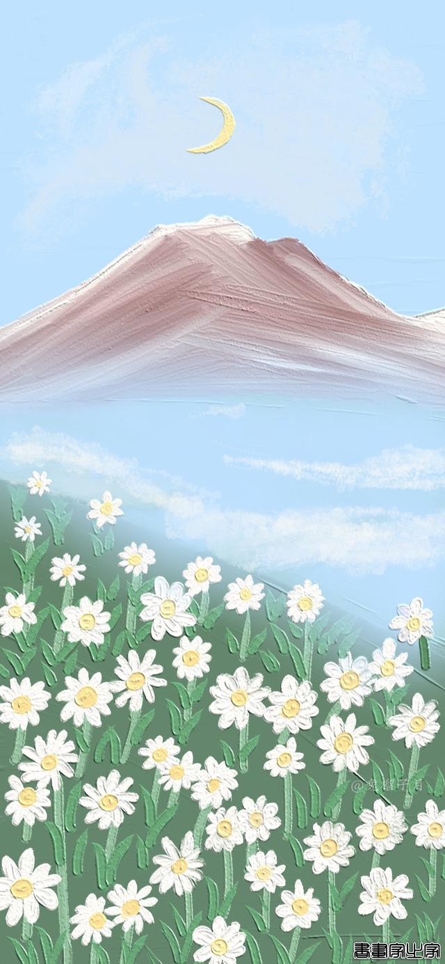 「壁纸」仙气飘飘的油画风景插画-24.jpg