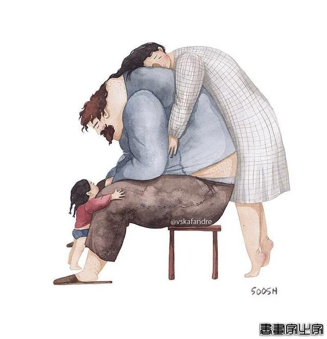 火遍全网的60张超治愈、超暖心的父爱插画，光看第一张就忍不住了-24.jpg