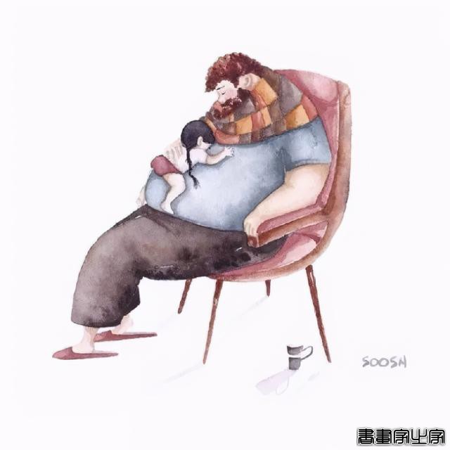 火遍全网的60张超治愈、超暖心的父爱插画，光看第一张就忍不住了-33.jpg