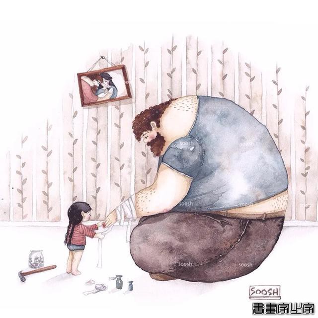 火遍全网的60张超治愈、超暖心的父爱插画，光看第一张就忍不住了-49.jpg