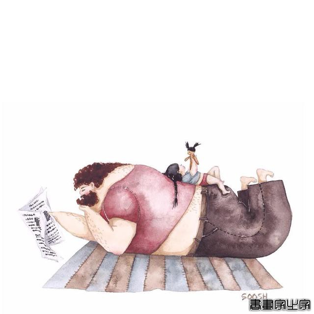 火遍全网的60张超治愈、超暖心的父爱插画，光看第一张就忍不住了-53.jpg