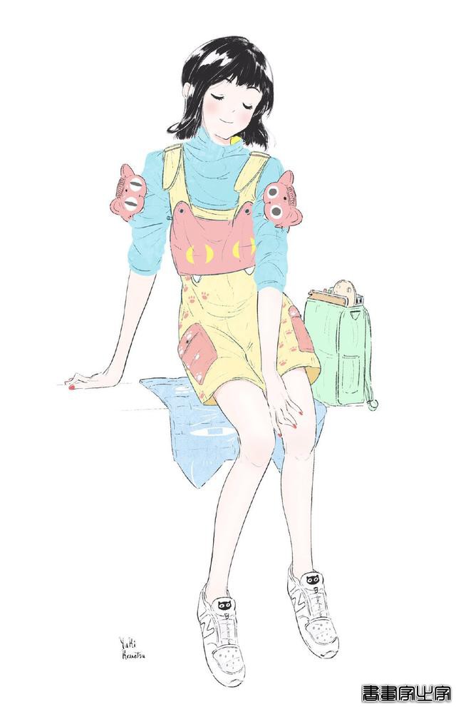 清新治愈的手绘插画，每一天都要做元气满满的美少女-4.jpg