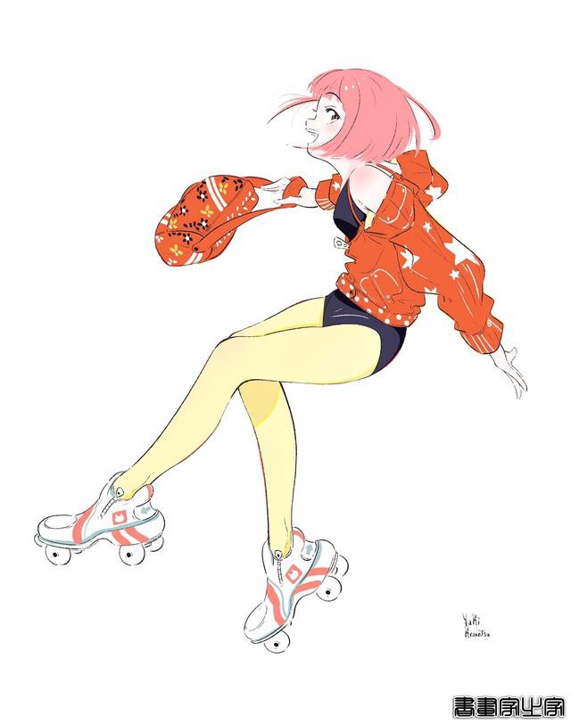 清新治愈的手绘插画，每一天都要做元气满满的美少女-7.jpg