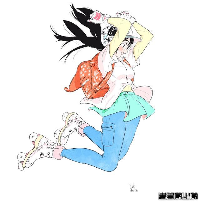 清新治愈的手绘插画，每一天都要做元气满满的美少女-6.jpg