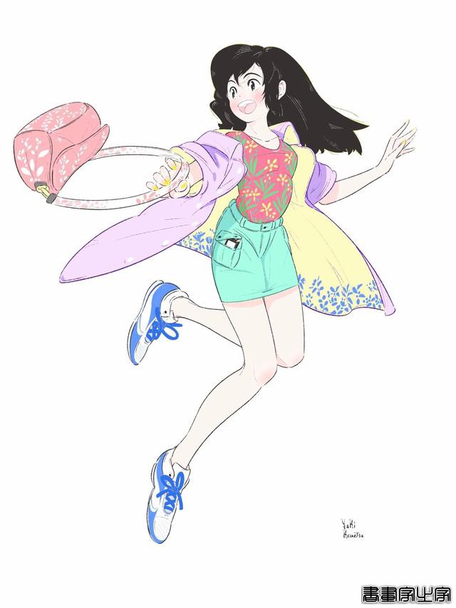 清新治愈的手绘插画，每一天都要做元气满满的美少女-10.jpg