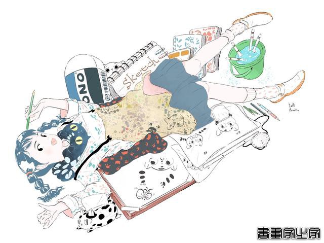 清新治愈的手绘插画，每一天都要做元气满满的美少女-11.jpg