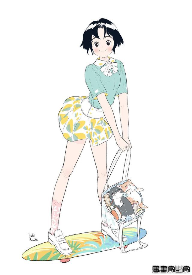 清新治愈的手绘插画，每一天都要做元气满满的美少女-12.jpg