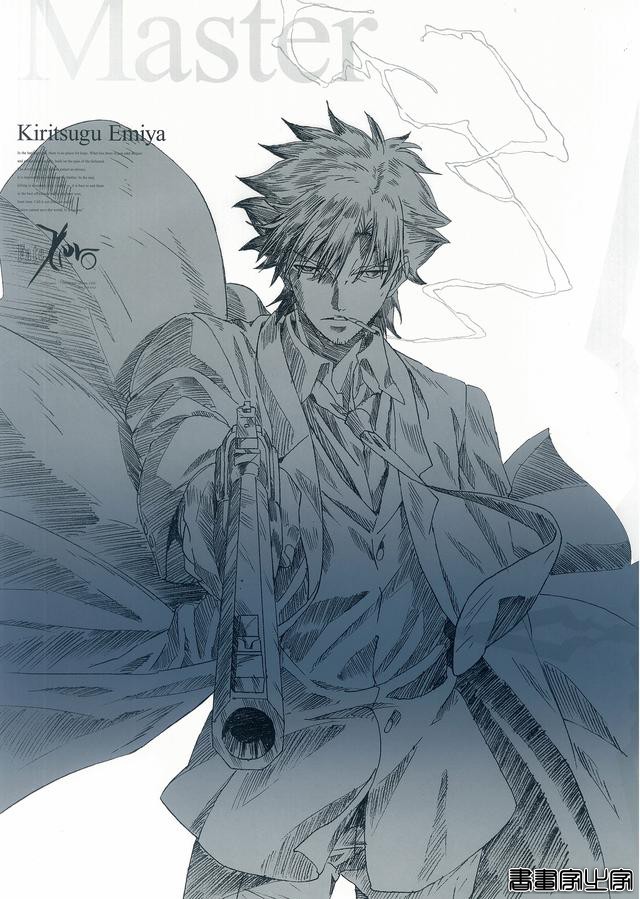 FateZero 早期特典海报 高清线稿原图插画欣赏 画面感很强 细节很丰富-9.jpg