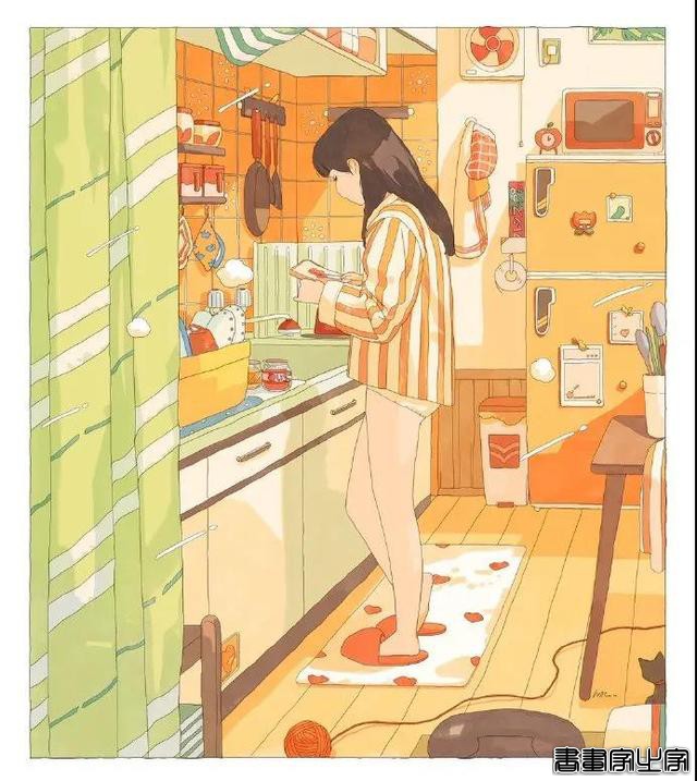 插画鉴赏 | 糖果色的美少女，满满的日式清新-7.jpg