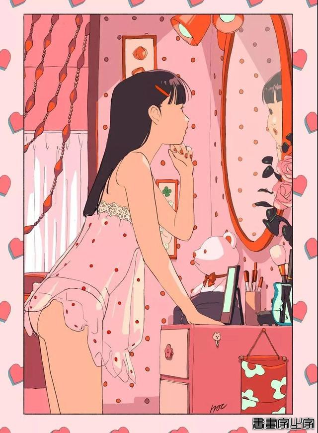 插画鉴赏 | 糖果色的美少女，满满的日式清新-12.jpg