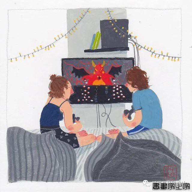 插画丨风格化的肖像，有趣的背景，灵动的人物动态，每张画都很有故事感-11.jpg